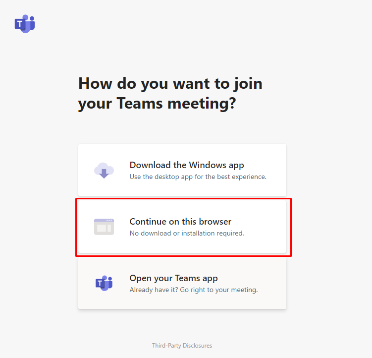 How To Join A Microsoft Teams Meeting As A Guest Through A Browser